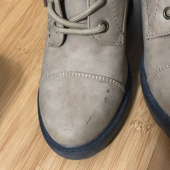 Tan combat booties - Picture 5 of 6